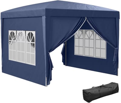 JOYNEXTBUY - Partytent - Pop-Up Partytent - Opvouwbaar - Afneembare Zijwanden - Weerbestendig - 3x3 meter - Inclusief draagtas