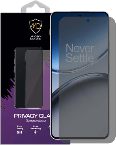 MobyDefend Screenprotector - Geschikt voor OnePlus Nord 4 - HD Privacy Glass Screensaver