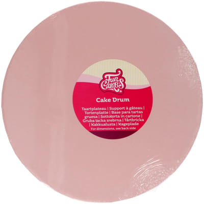 FunCakes Cake Drum Rond - Pastel Roze - Ø25 cm / 12 mm - Taartonderlegger - Taartkarton