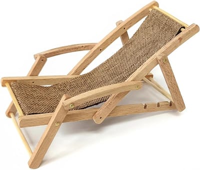 Mini Houten Vouwen Strand Zonnebad Stoel Miniatuur Longue Deck Stoel Craft Poppenhuis Accessoires