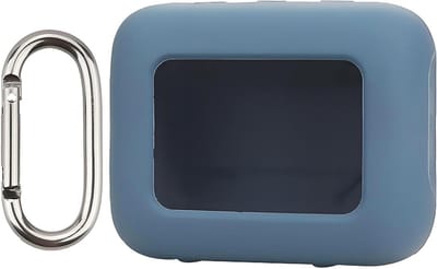 Draagbare Shockproof Liquid Silicone Case voor Bluetooth Speaker met Carabiner - Blauw, Bescherming en Gemak