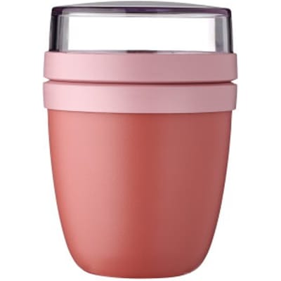 Mepal Lunchpot mini Ellipse - 300 ml - Yoghurt en Muesli beker to go - Geschikt voor vriezer. magnetron en vaatwasser - Vivid mauve