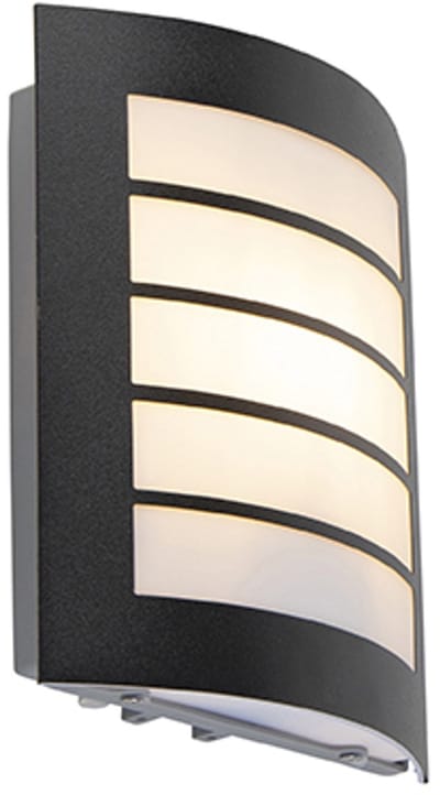 QAZQA miro - Moderne Wandlamp voor buiten - 1 lichts - D 65 mm - Zwart - Buitenverlichting