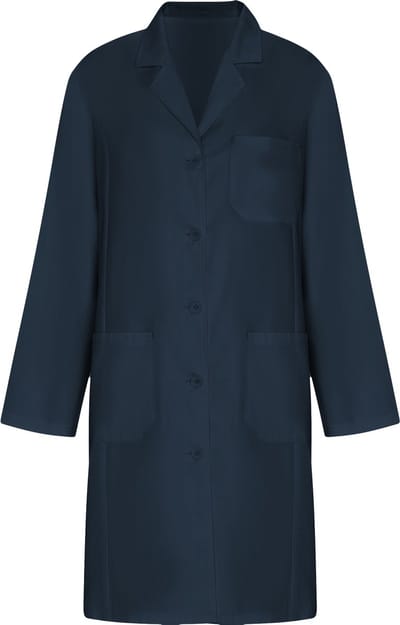 Navy Blauw Premium Dames labjas met revers maat XL