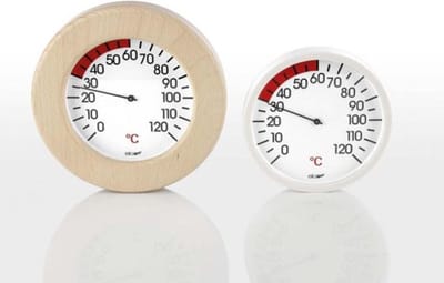 Eligo Thermometer voor de Infrarood sauna - in houten omlijsting (Ø 15,5cm)