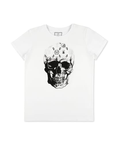 T-Shirt Ronde Hals Ss Skull