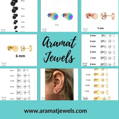 Aramat Jewels | Oorbellen | RVS Ronde Zweerknopjes Oorbellen - Staal | Zilverkleurig Sandblasted / 5mm | Staal | Kinderen, Volwassenen | Verkleurd niet