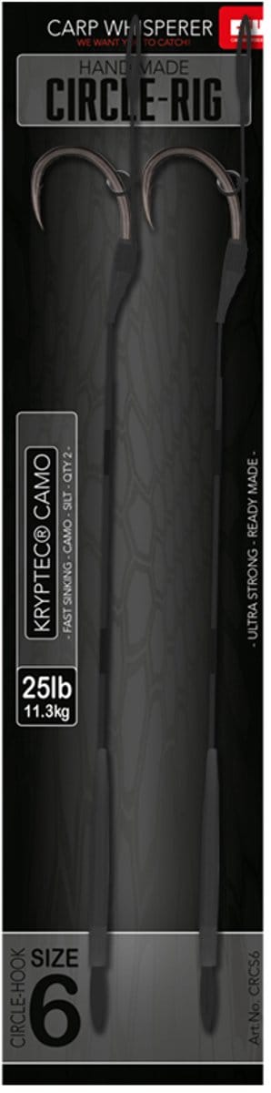 Carp Whisperer - Circle Rig - Haak maat: 4 - 2 stuks - Gravel