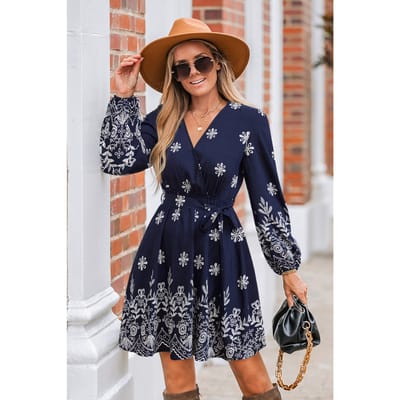 Play Your Cards Bloemen Mini Jurk