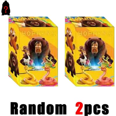 12 Stuks Doos Hoppers Beaver Transformatie Plan Serie Figuren met Verborgen Editie Schattige Cartoon Figuur Speelgoed Verrassingscadeau voor Kinderen brown