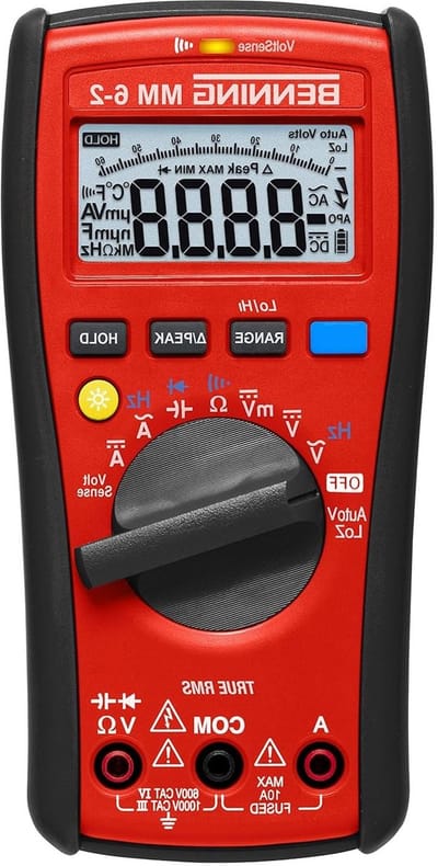 Digitale Multimeter - Meetinstrument - Elektrische Metingen - True RMS Waarde - 6000 Punten - Rood