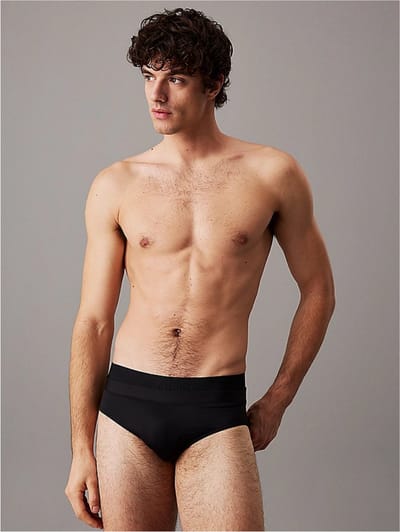 Calvin Klein Zwembroek dubbele Tailleband - Heren - Zwart - Maat L