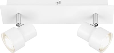 Briloner Leuchten ROCK - plafondlamp - spot draaibaar - 2-lichts LED GU10 5W - 460lm - 3.000K warm wit