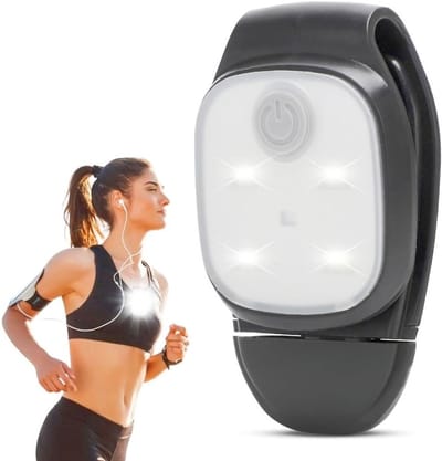 Oplaadbare LED Clip Lamp voor Veiligheid bij Hardlopen, Kamperen en Vissen - Waterdicht en Draagbaar Accessoire voor Jogging en Hiking
