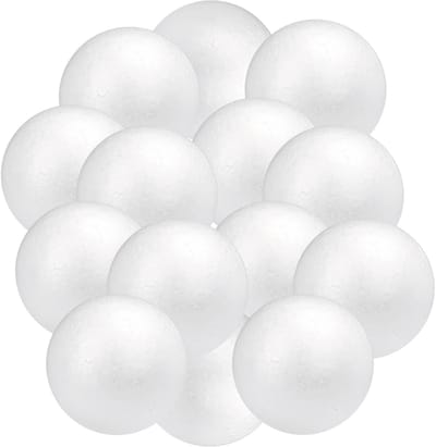 Piepschuim hobby ronde ballen/bollen - zak van 20x stuks - 5 cm -knutselen vormen/figuren