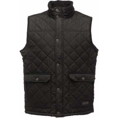Regatta Heren Tyler Mouwloze Bodywarmer/Gilet (Zwart)