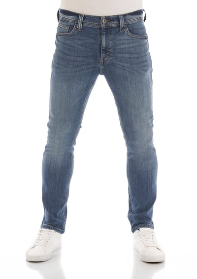 Mustang Heren Jeans Broeken Vegas slim Fit Blauw Volwassenen