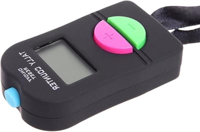 Digitale Handteller - Elektronische Clicker - Sport Statistieken - LCD Scherm - 63 x 34 cm - Zwart
