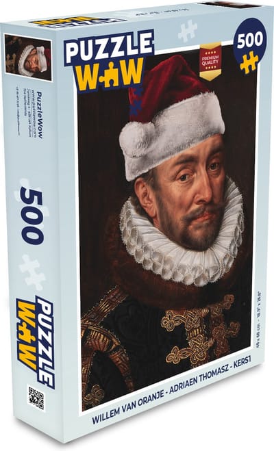 Puzzel Willem van Oranje - Adriaen Thomasz - Kerst - Legpuzzel - Puzzel 500 stukjes - Kerst - Cadeau - Kerstcadeau voor mannen, vrouwen en kinderen