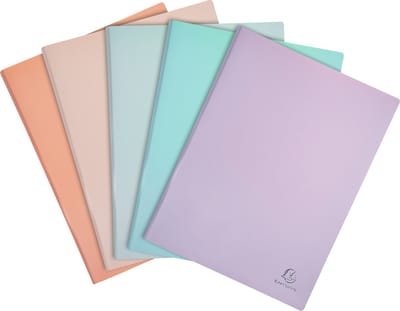 Exacompta 15x AQUAREL showalbum halfharde PP omslag - 30 tassen - 60 zichten - A4 - Geassorteerd - 88360E