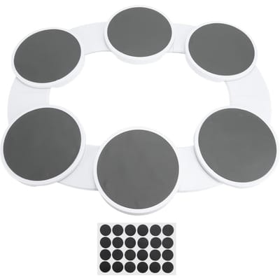 Draaibare Voedseldienbladen met Rails Draagbaar Maaltijddienblad Draaiplateau Organizer voor Eettafel Bijeenkomst
