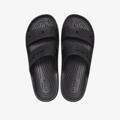 Crocs Baya Platform dames slippers zwart - Maat 36/37