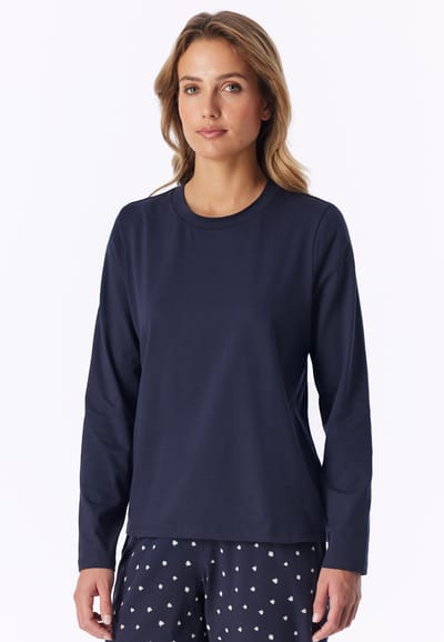 Shirt met lange mouwen, diepblauw - Mix+ Relax 38