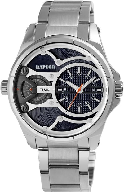 Raptor herenhorloge roestvrij staal 3 ATM