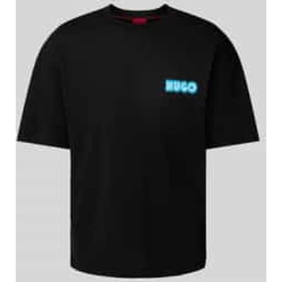 T-shirt met labelprint, model 'Duwood'
