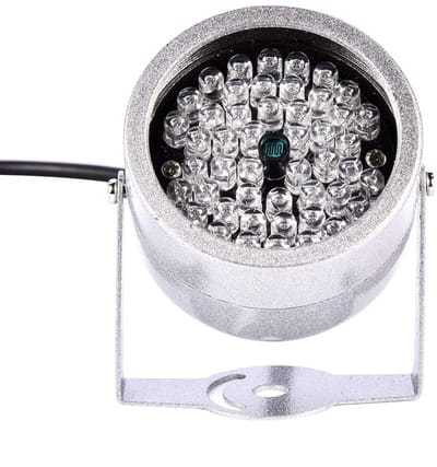 Allecto - Infrarood vullicht - 48 LED IR-verlichting - Waterdicht - Nachtzicht - CCTV-camera - Geschikt voor beveiliging - IP65