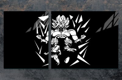 TMK ArtDeko - Snijplank en Beschermplaat - Anime Thema - 100x52 cm - Glas