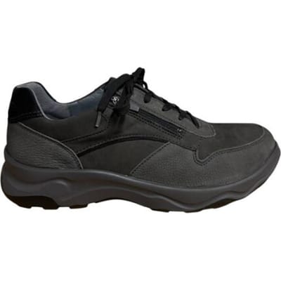 Waldläufer Heren Sneaker - 718006-310-696 Donkergrijs - Wijdte H - Maat 8 (42)