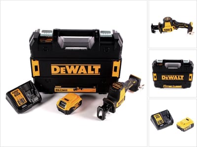 DeWalt DCS 369 P1 accu-reciprozaag 18 V + 1x accu 5,0 Ah + oplader + TSTAK