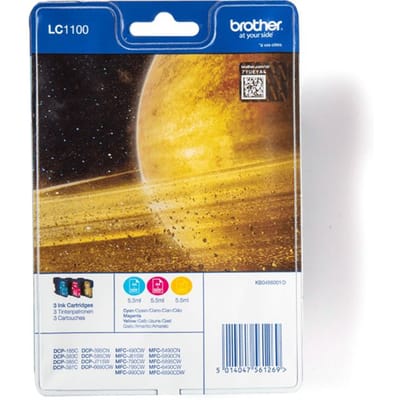 Brother LC-1100RBWBP Inktcartridge - Geel / Cyaan / Magenta