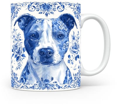 Mok Bull terrier Beker voor koffie of tas voor thee, cadeau voor dierenliefhebbers, moeder, vader, collega, vriend, vriendin, kantoor, opa, oma, hond, kerst, sinterklaas, verjaardag