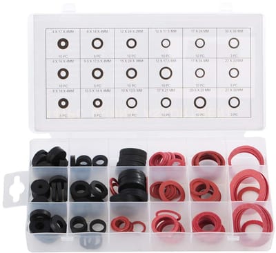 Dailygoods- O-ring Set 141 Stuks - Hoge Dichtheid Rubber - Afdichtingsringen - Diverse Maten - Slijtvast - Plastic Doos - Afdichtring