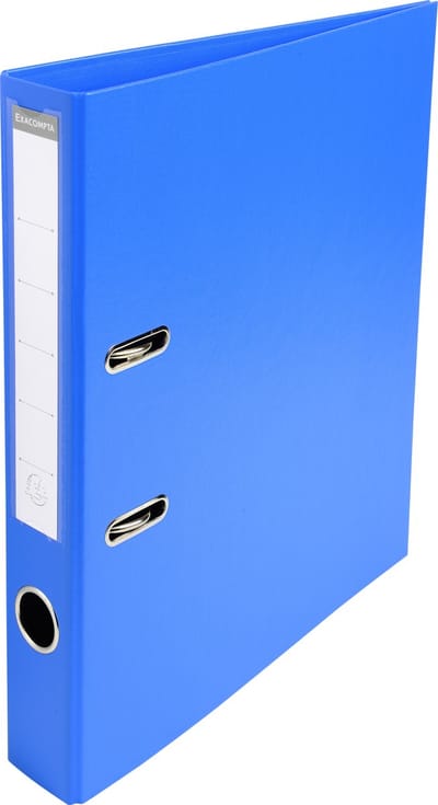 Exacompta 10x Prem'Touch® PVC Ordner met hefboom - rug 50 mm - A4 - Blauw - 53542E