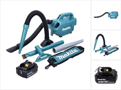 Makita DCL 184 F1 accu stofzuiger 18 V 54 mbar 0,5 l + 1x oplaadbare accu 3,0 Ah - zonder oplader