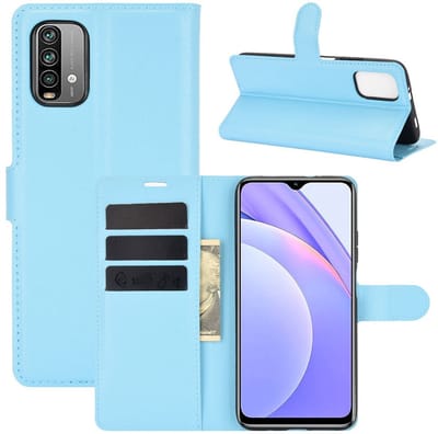 Coverup Hoesje - Geschikt voor Xiaomi Redmi 9T Hoesje - Coverup Book Case - Lichtblauw