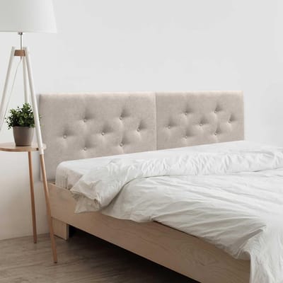 Hoofdbord Bed - Bedhek - Slaapkamer Decoratie - Vlekbestendig Materiaal - 180x50cm - Beige