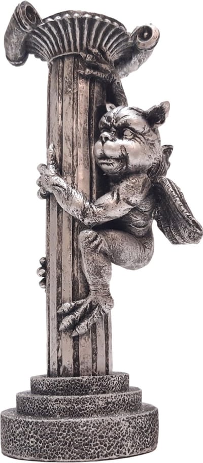 Gargoyle Kandelaar Fantasy -  Gargoyle draken kaarsenhouder 20 cm  | GerichteKeuze