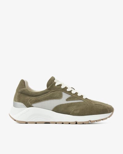 VIA VAI Owen Benson Sneakers Heren - Mesh,Suède - Groen - Maat 40
