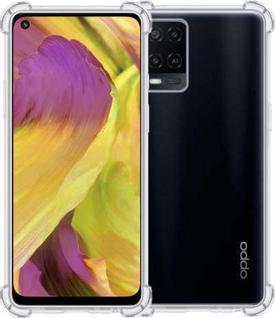 Hoesje Geschikt voor OPPO A54 - Sterk & Shockproof - Siliconen Case - Back Cover - Telefoon Hoes Shock Proof - Transparant