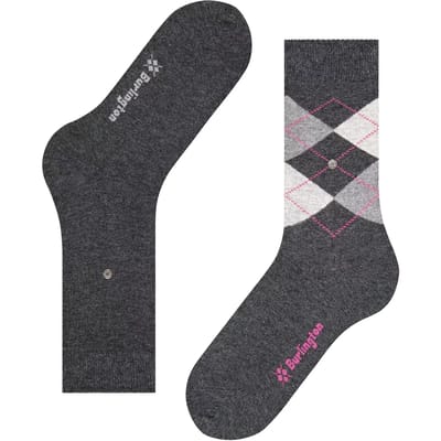 Burlington Everyday 2-Pack gedessineerd katoen multipack sokken dames grijs - maat 36-41