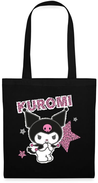 Kuromi Met Letters En Sterren In Leeuwstijl Tas Van Stof Schoudertas