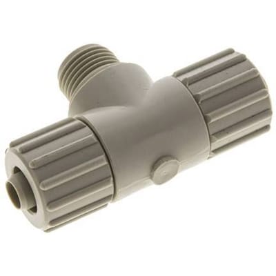 15x9mm En G1/2'' PP T-Vormige Knelfitting Met Buitendraad 10 Bar PVC En PA
