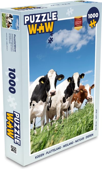 Puzzel Koeien - Platteland - Weiland - Natuur - Dieren - Legpuzzel - Puzzel 1000 stukjes volwassenen