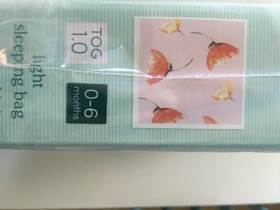 aden + anais light Sleeping Bag - poppies - 0-6m