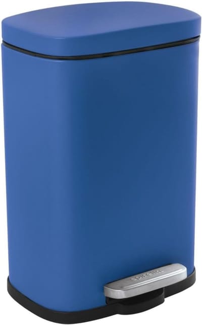 Pedaalemmer - Afvalbak - Badkamer Hygiëne - Stil sluitend deksel - 5 liter capaciteit - Mat blauw