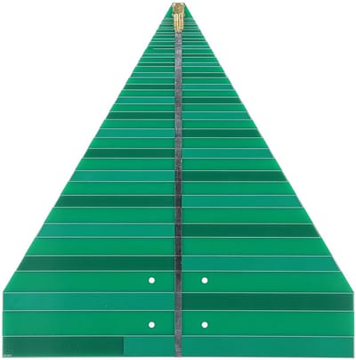 Dailygoody Log Periodic Antenna Breedband antenne 6-7 dB versterking Groen WiFi-antenne 600-6000 MHz Geschikt voor diverse toepassingen